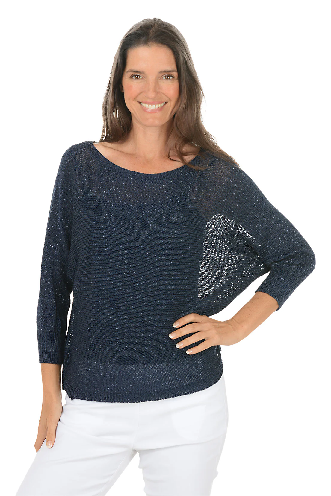 Sparkly Tie-Back Ribbon Sweater - Image 4