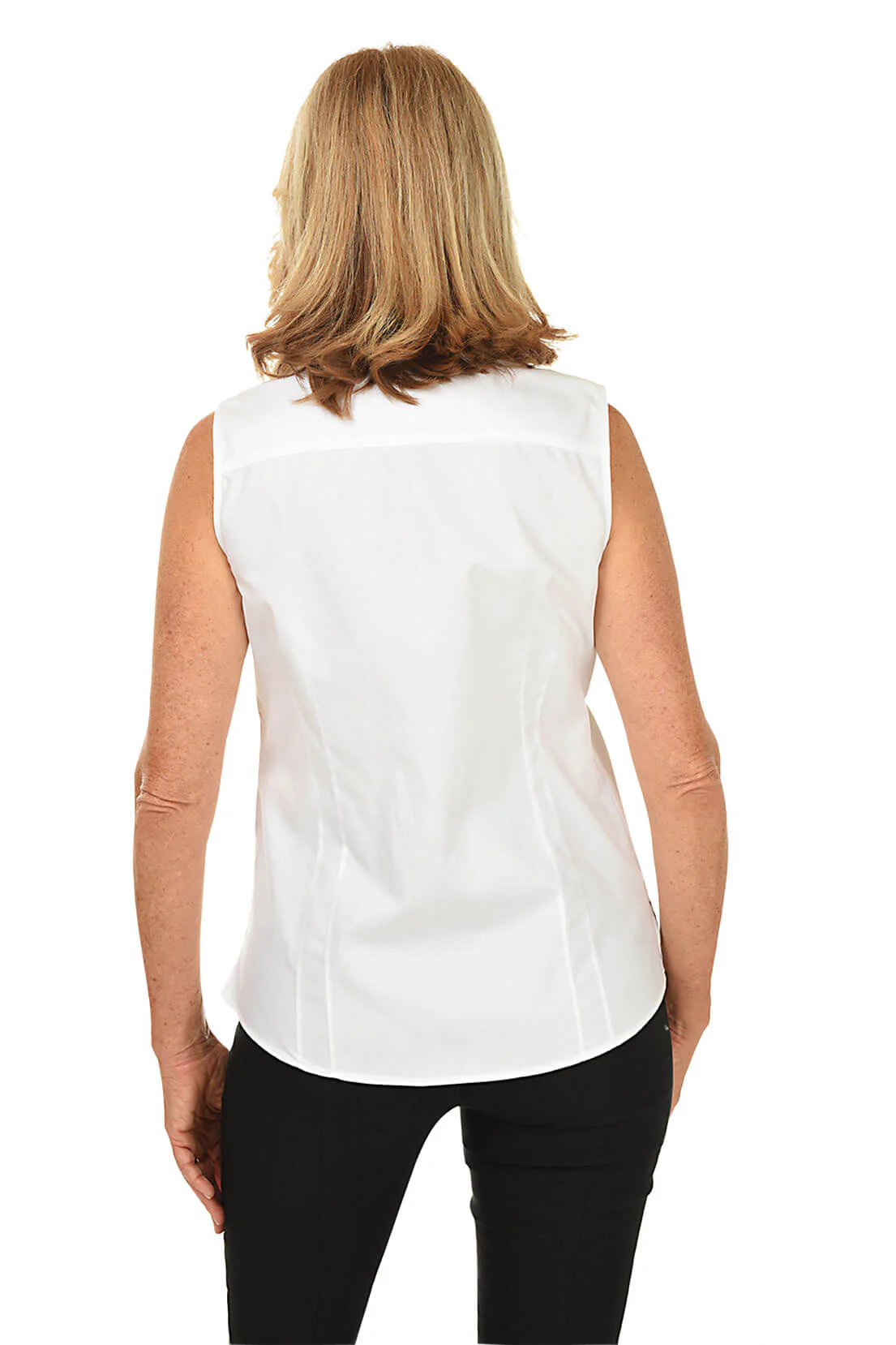 Non-Iron Stretch Sleeveless Blouse - Image 3