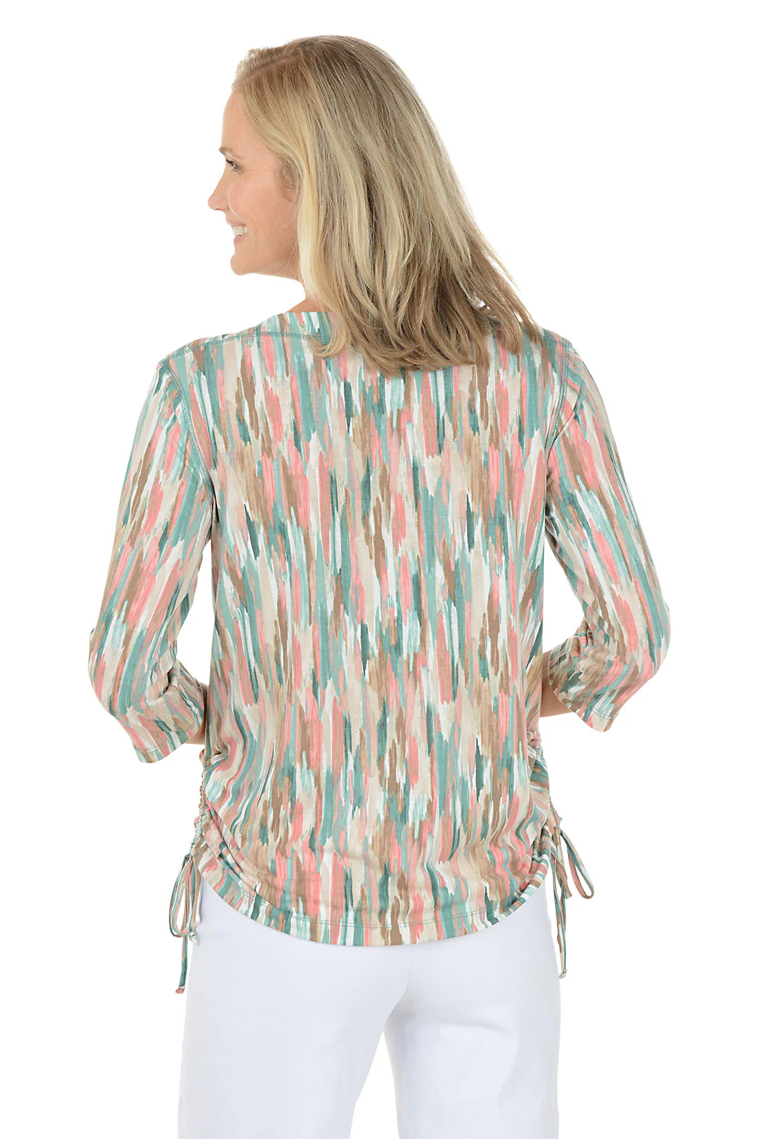 Calypso Side Shirred Knit Top - Image 3