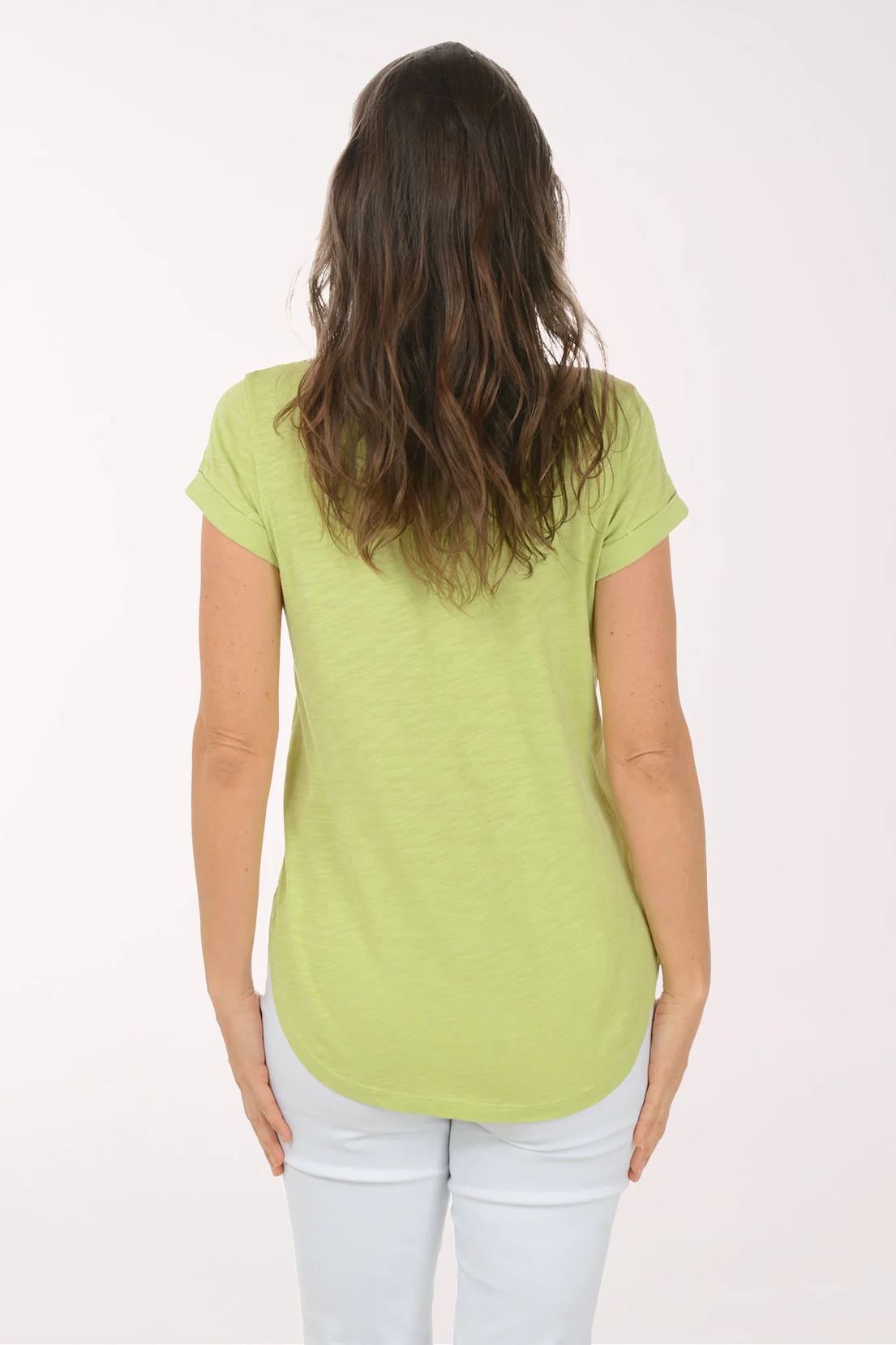 Kiwi Bicycle Cotton Cuffed Sleeve Tee - Image 3