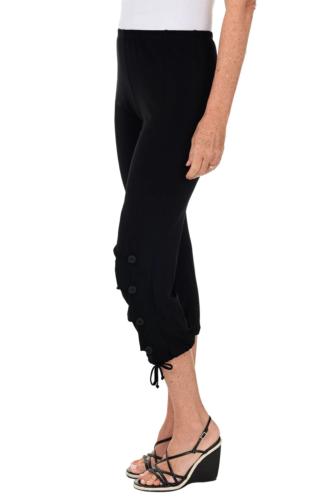 Pull-On Button Leg Ankle Pant - Image 3