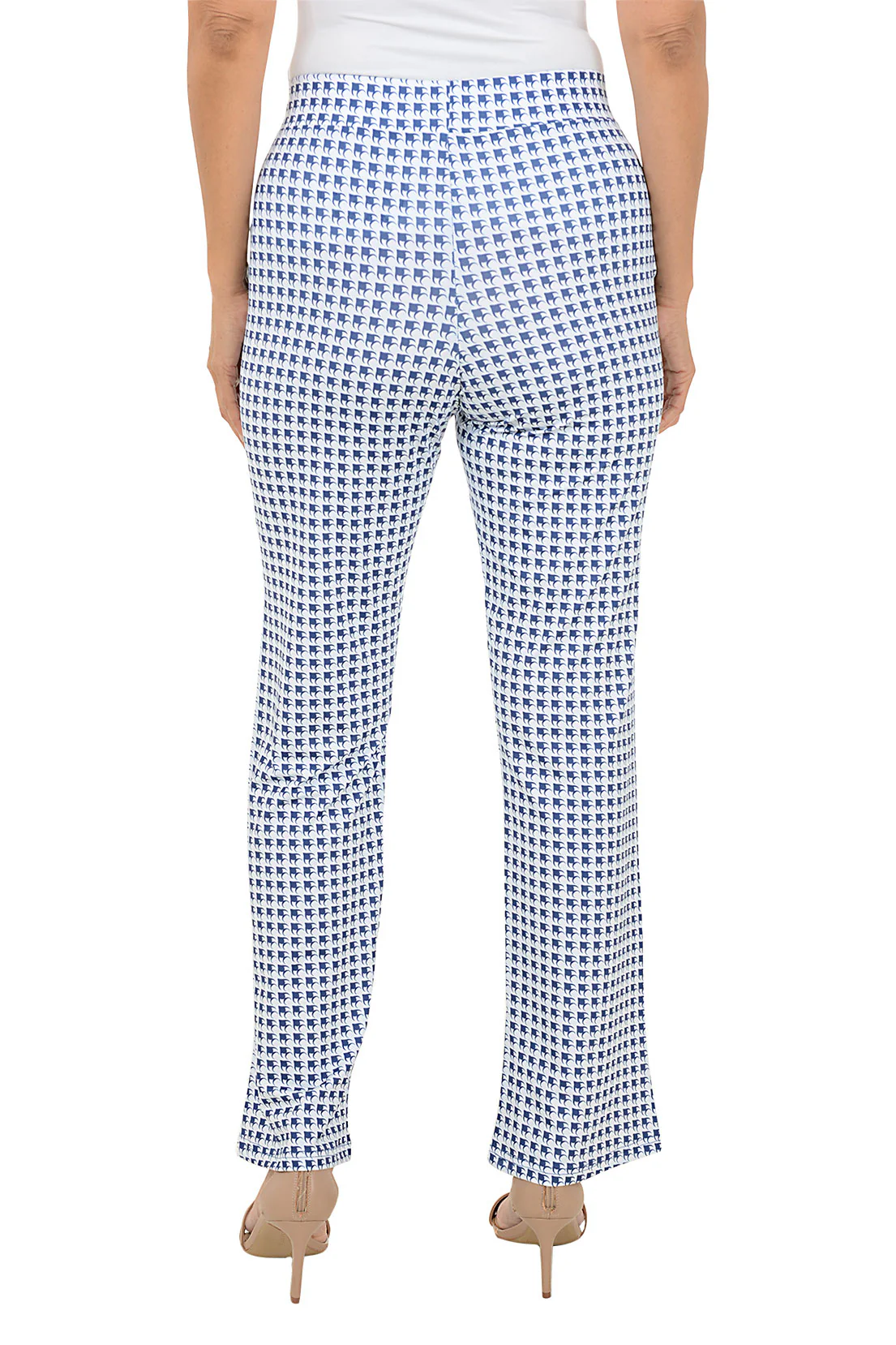Coco Houndstooth Cherie Flared Pull-On Pant - Image 4