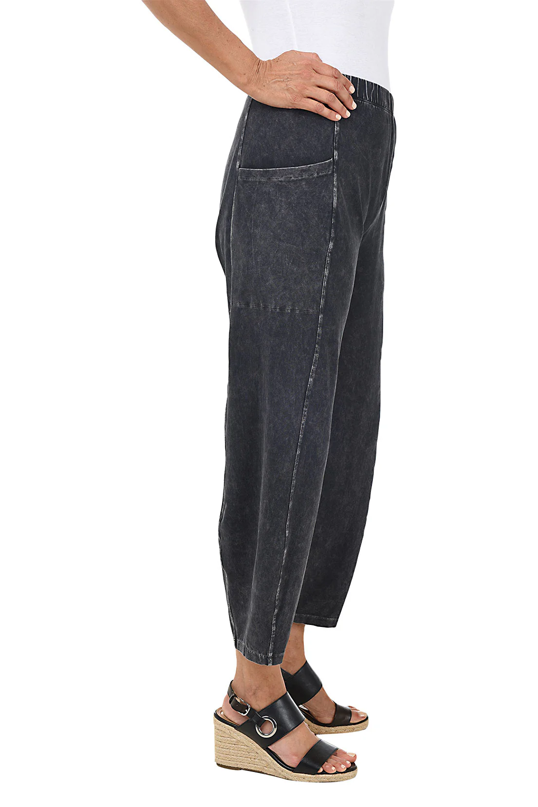 Mineral Wash Pull-On Ankle Pant - Image 4