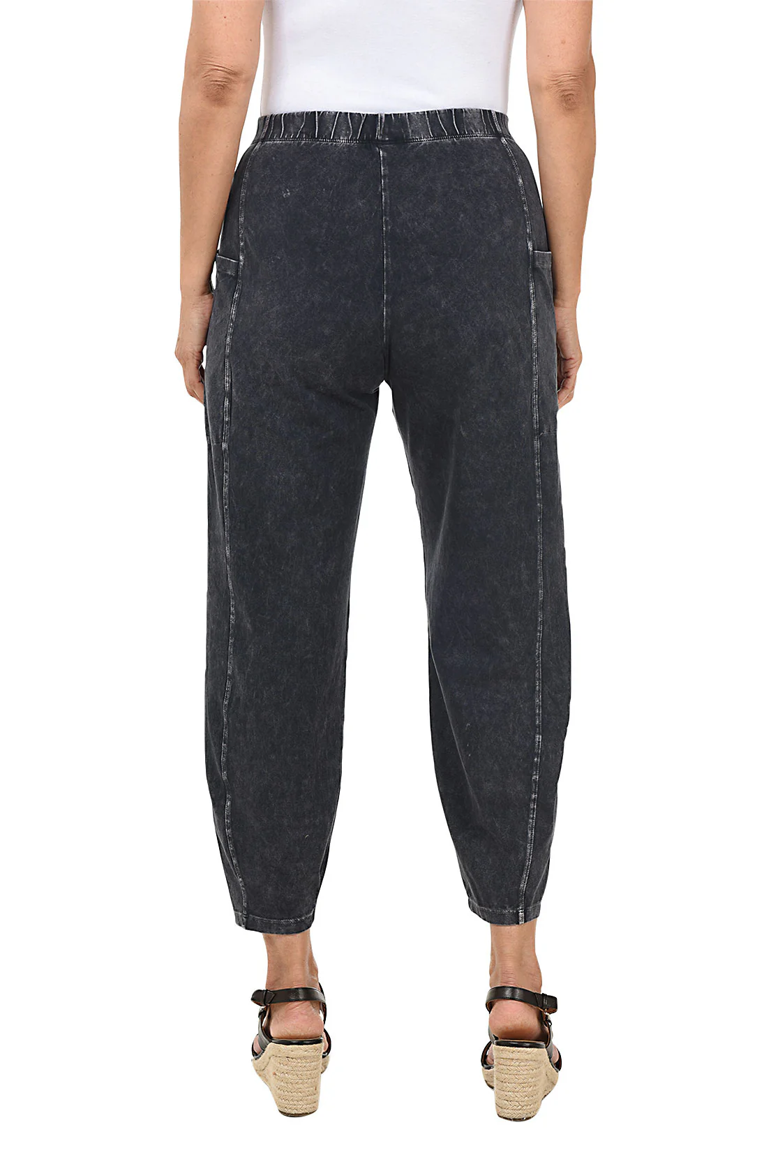 Mineral Wash Pull-On Ankle Pant - Image 5