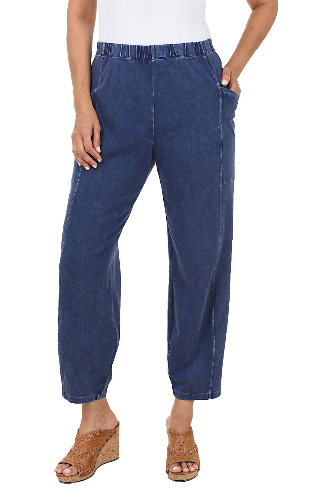 Mineral Wash Pull-On Ankle Pant - Image 6