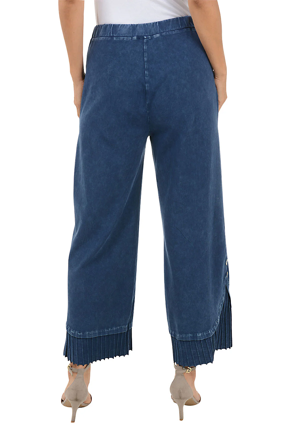 Mineral Wash Pleated Hem Pant - Image 4