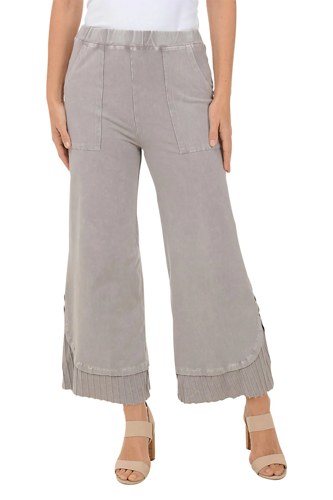 Mineral Wash Pleated Hem Pant - Image 7