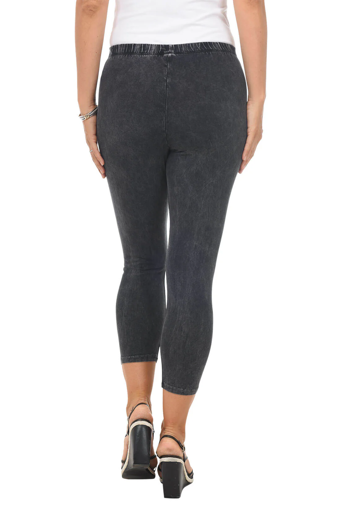 Mineral Wash Cotton Capri Legging - Image 4