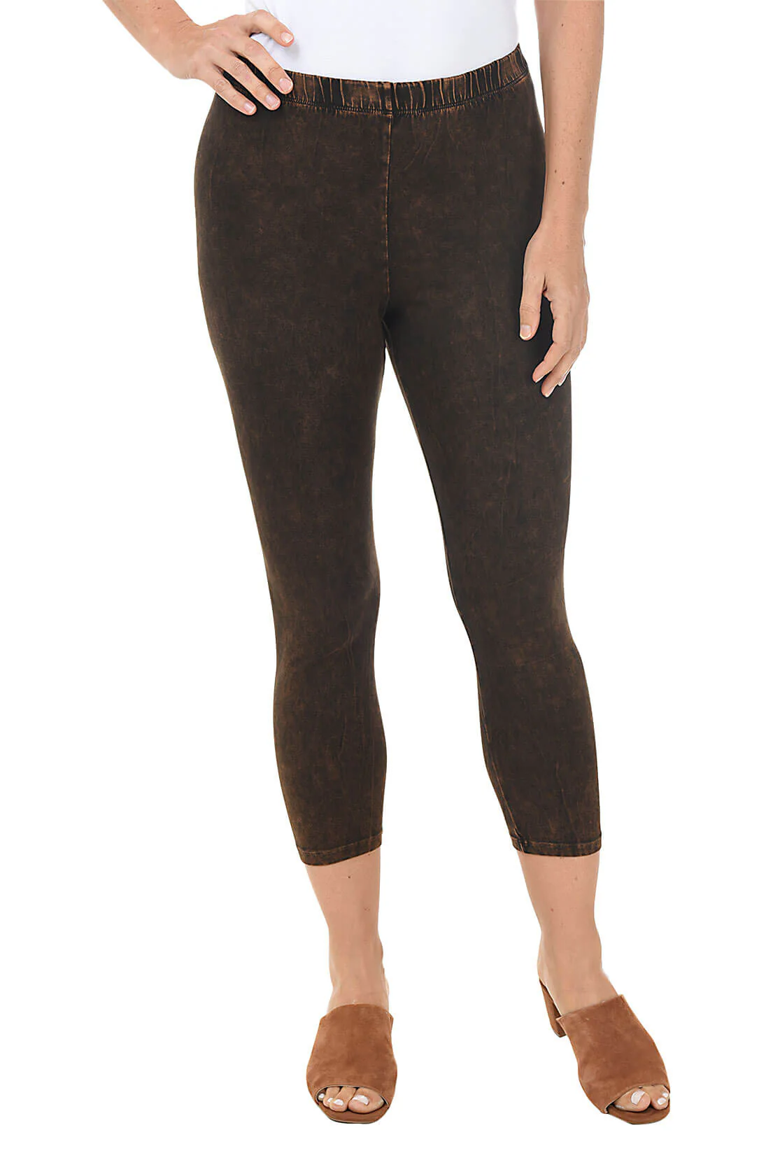 Mineral Wash Cotton Capri Legging - Image 5