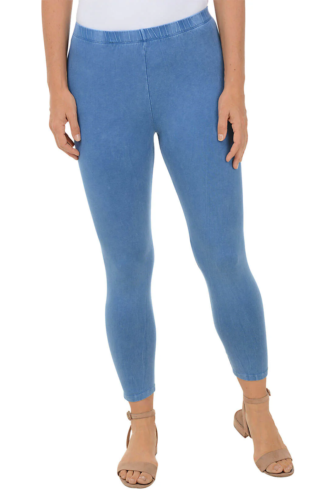 Mineral Wash Cotton Capri Legging - Image 7