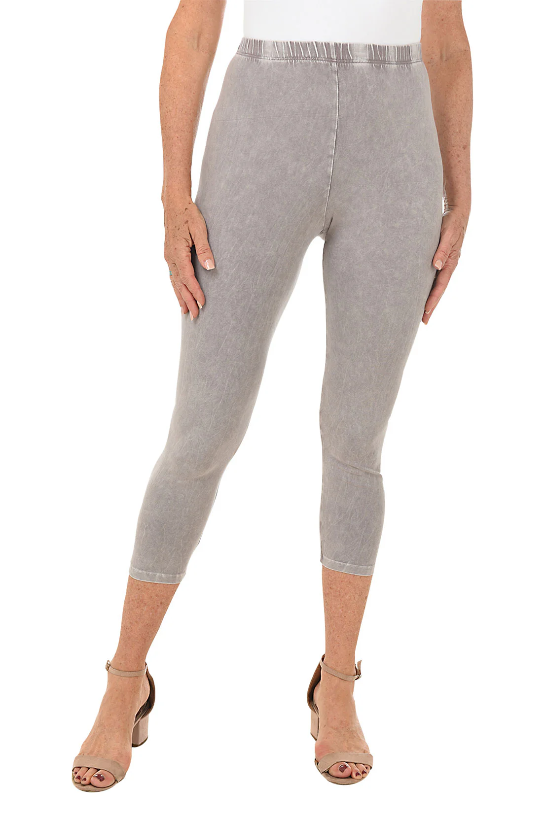 Mineral Wash Cotton Capri Legging - Image 8