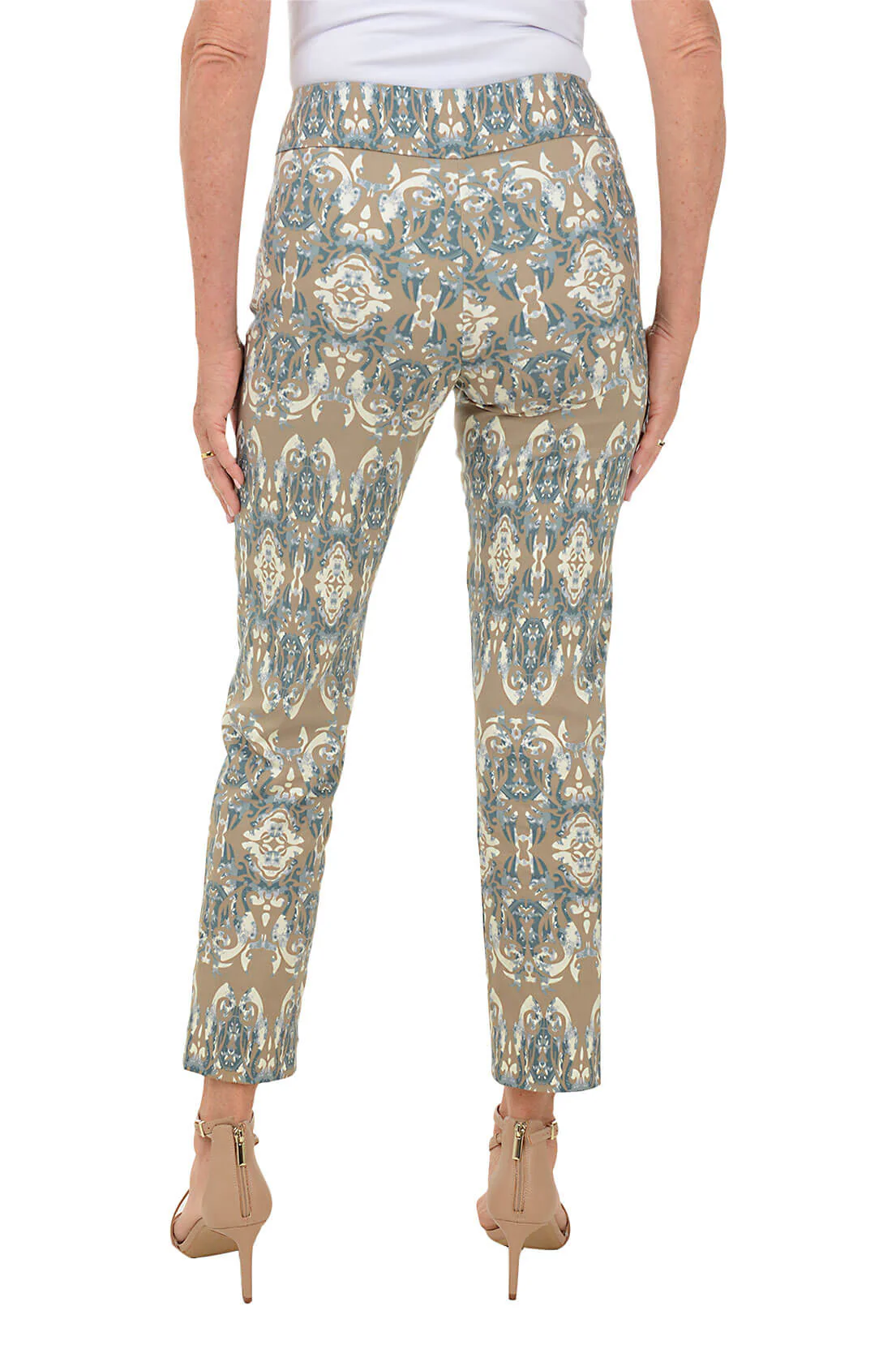 Damask Mosaic Pull-On Ankle Pant - Image 3