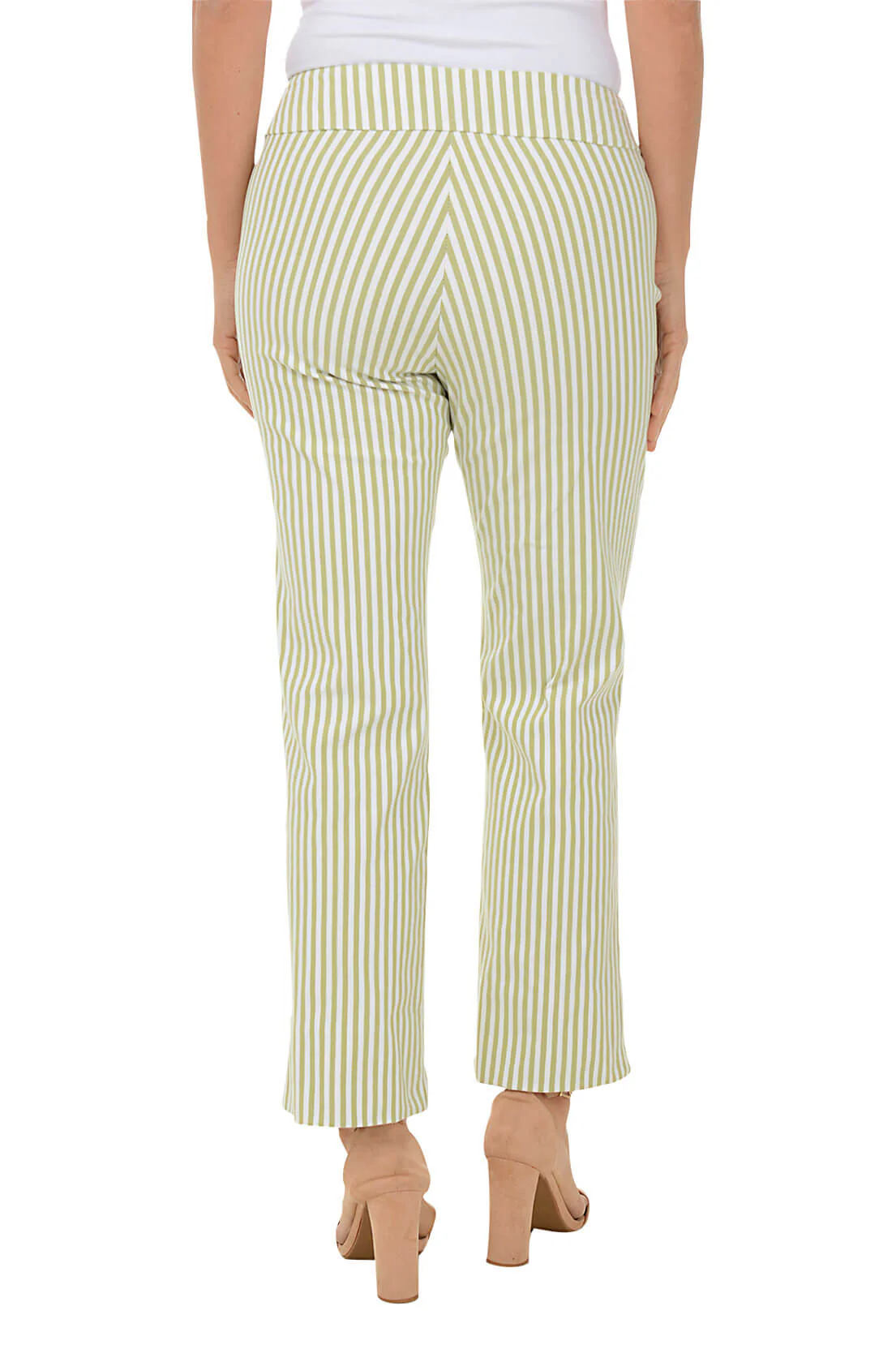 Sage Stripe Flared Ankle Pant - Image 3